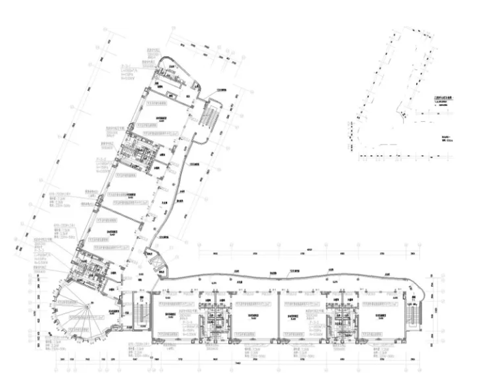 三層空調(diào)通風(fēng)防排煙平面圖