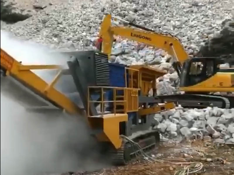 移動建筑垃圾破碎站 移動建筑垃圾破碎站