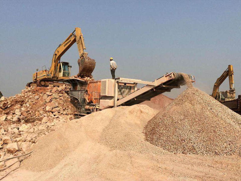 移動式建筑垃圾破碎站 移動式建筑垃圾破碎站