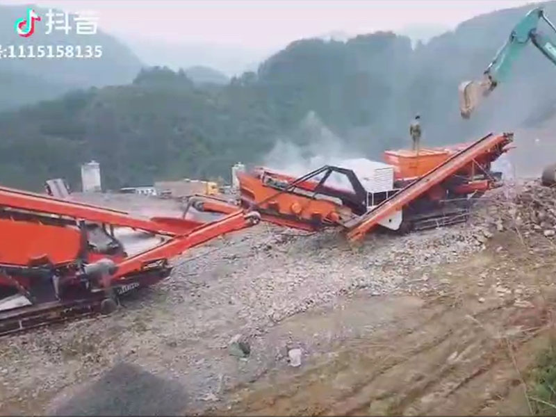 移動破碎建筑垃圾處理機 移動破碎建筑垃圾處理機