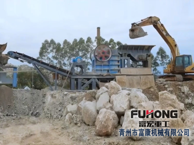 大型建筑垃圾破碎制沙生產(chǎn)線山東現(xiàn)場